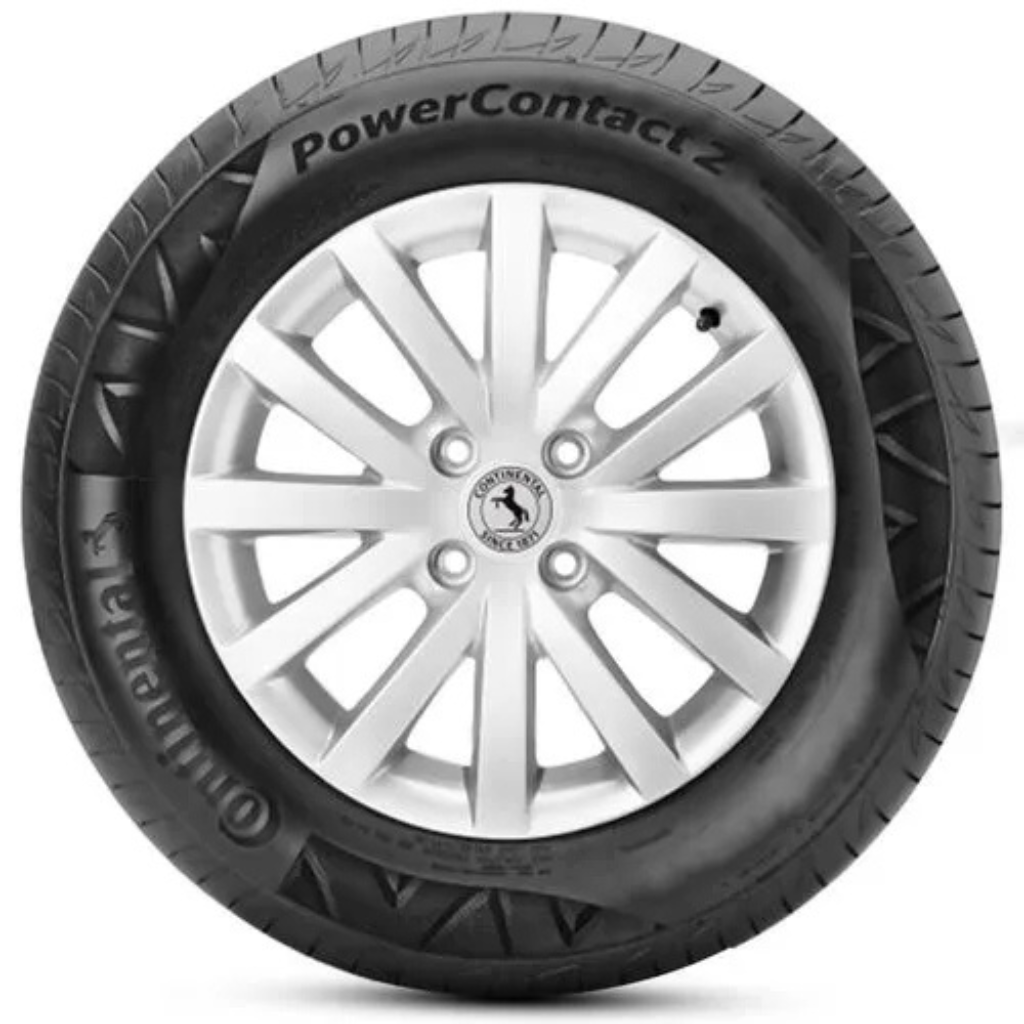 Kit 2 Pneu Continental Aro 16 205/55r16 91v Fr PowerContact2